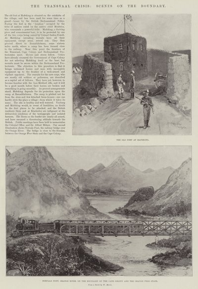 トランスバールクライシス、境界のシーン 作： Henry Charles Seppings Wright